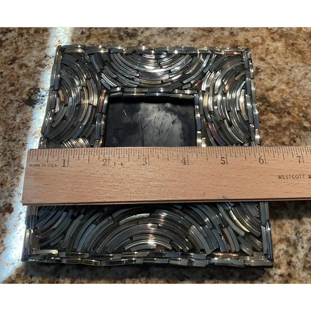 Multi Colored Glass Mosaic‎ Beaded Two's Company Photo Frame 6